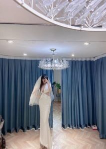哈尔滨外围模特新娘妆造型模特173D完美花瓶身